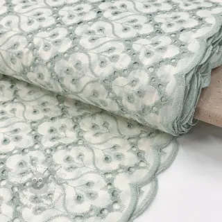 Bawełniana tkanina EMBROIDERY Lilian mint