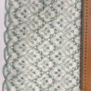 Bawełniana tkanina EMBROIDERY Lilian mint