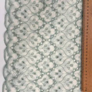 Bawełniana tkanina EMBROIDERY Lilian mint