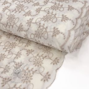 Bawełniana tkanina EMBROIDERY Lilian ecru