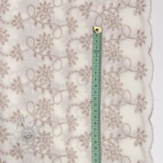 Bawełniana tkanina EMBROIDERY Lilian ecru
