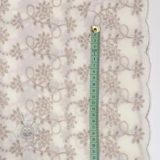 Bawełniana tkanina EMBROIDERY Lilian ecru