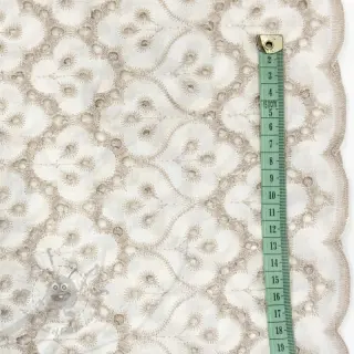 Bawełniana tkanina EMBROIDERY Lilian natural