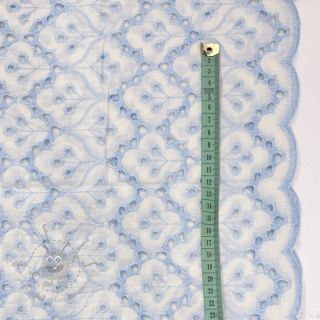 Bawełniana tkanina EMBROIDERY Lilian blue