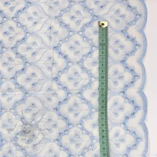 Bawełniana tkanina EMBROIDERY Lilian blue