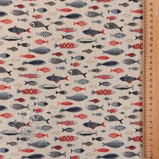 Tkanina dekoracyjna Linenlook Aquarium multico