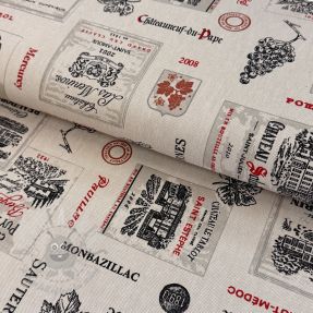 Tkanina dekoracyjna Linenlook Vincennes rouge