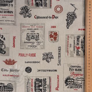 Tkanina dekoracyjna Linenlook Vincennes rouge