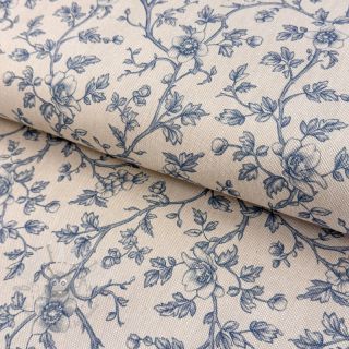 Tkanina dekoracyjna Linenlook Meredith bleu