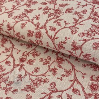 Tkanina dekoracyjna Linenlook Meredith rouge