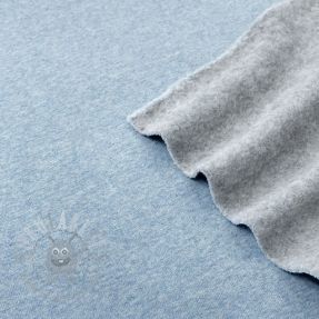 Dresówka drapana JOGGING blue melange