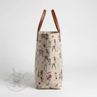 Tkanina dekoracyjna Linenlook Cute Paris multico