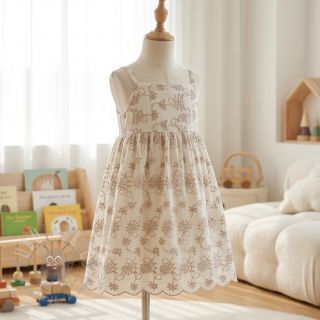 Bawełniana tkanina EMBROIDERY Lilian ecru