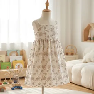 Bawełniana tkanina EMBROIDERY Lilian ecru