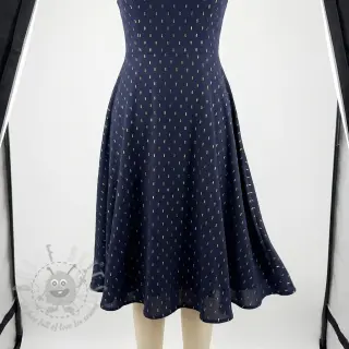 Wiskoza LUREX navy