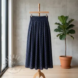 Wiskoza LUREX navy