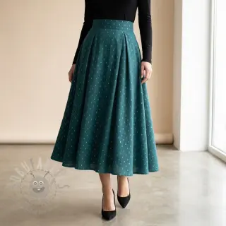 Wiskoza LUREX emerald