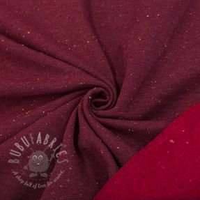Dresówka drapana COSY burgundy melange
