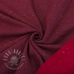 Dresówka drapana COSY burgundy melange