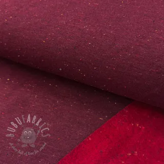 Dresówka drapana COSY burgundy melange