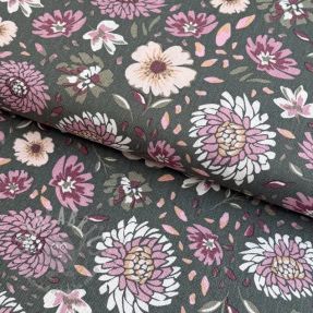 Len z wiskozą Flowers seaweed