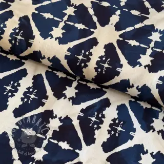 Bawełniana tkanina BATIK navy