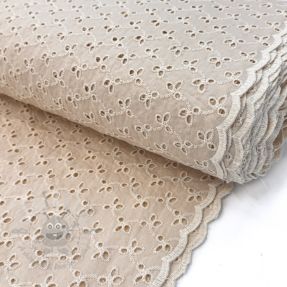 Bawełniana tkanina EMBROIDERY Rosemary beige