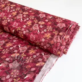 Wiskoza RAYON POPLIN Dark barrock design C
