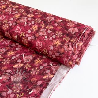 Wiskoza RAYON POPLIN Dark barrock design C