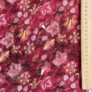 Wiskoza RAYON POPLIN Dark barrock design C