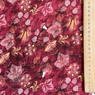Wiskoza RAYON POPLIN Dark barrock design C