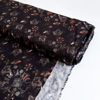 Wiskoza RAYON POPLIN Dark barrock design A