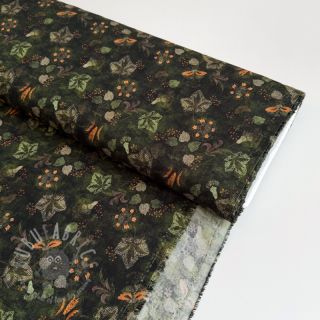 Wiskoza RAYON POPLIN Dark barrock design B