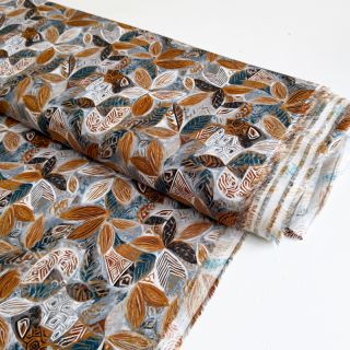 Wiskoza RAYON POPLIN Floral design E