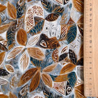 Wiskoza RAYON POPLIN Floral design E