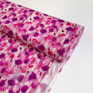 Wiskoza RAYON POPLIN Poppys design B