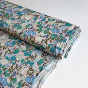 Wiskoza RAYON POPLIN Simplistic flowers design C