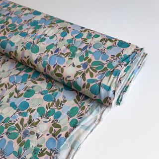 Wiskoza RAYON POPLIN Simplistic flowers design C