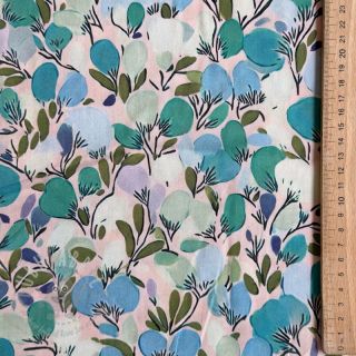 Wiskoza RAYON POPLIN Simplistic flowers design C