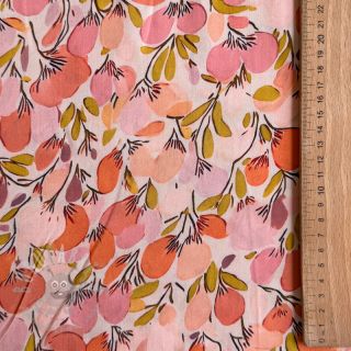 Wiskoza RAYON POPLIN Simplistic flowers design A