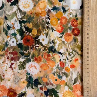Wiskoza RAYON POPLIN Wild flowers design A