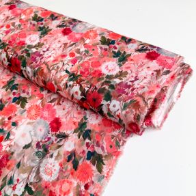 Wiskoza RAYON POPLIN Wild flowers design B
