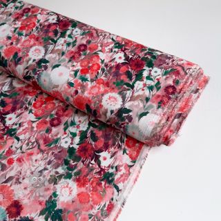 Wiskoza RAYON POPLIN Wild flowers design D