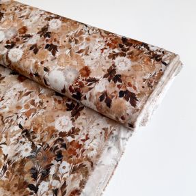 Wiskoza RAYON POPLIN Wild flowers design C