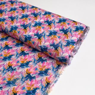 Wiskoza RAYON POPLIN Faded spots design A