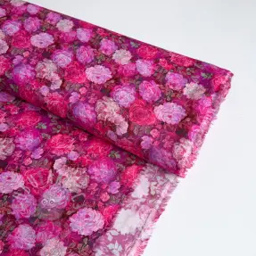 Wiskoza RAYON POPLIN Flower sea design A