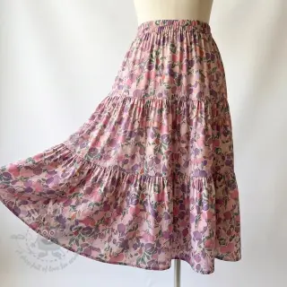 Wiskoza RAYON POPLIN Simplistic flowers design B