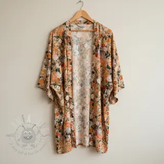 Wiskoza RAYON POPLIN Wild flowers design A