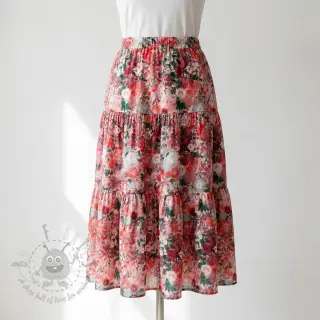 Wiskoza RAYON POPLIN Wild flowers design D