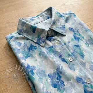 Wiskoza RAYON POPLIN Faded spots design C